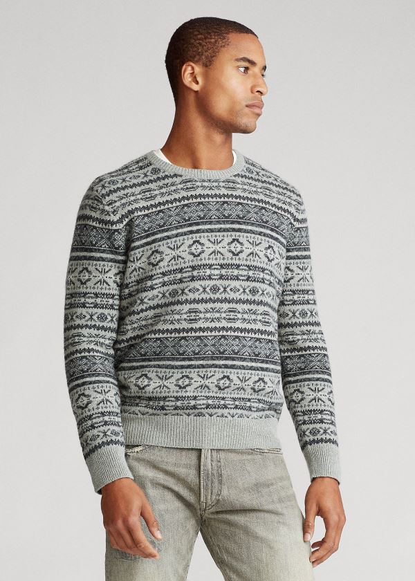 Men's Polo Ralph Lauren Fair Isle Cotton-Blend Sweater | 016473UXA